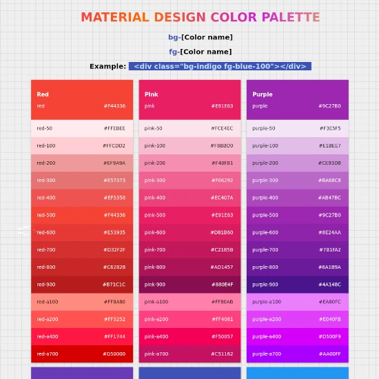 CSS Material Colors