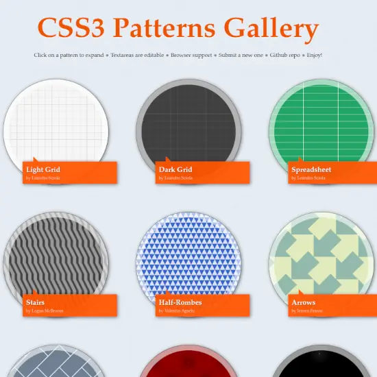 CSS3 Patterns