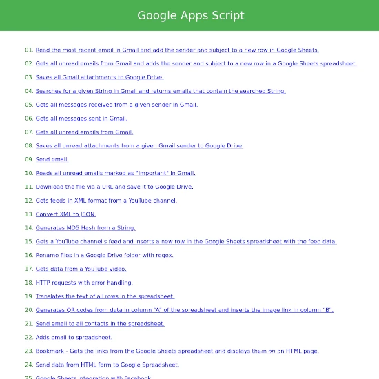 Google Apps Script