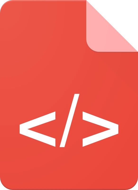 Markup language file icon